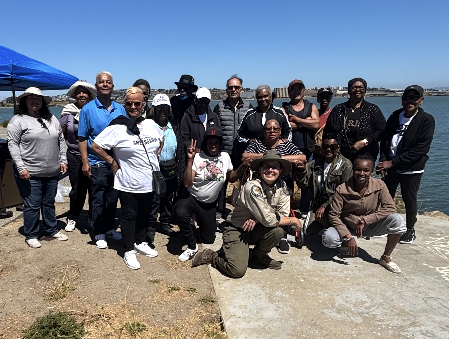 Group of people smiling
